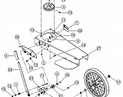 1 КОЛЕСА,  ДВИГАТЕЛЬ, РАМА Газонокосилка BEAR CAT ECHO WT190T