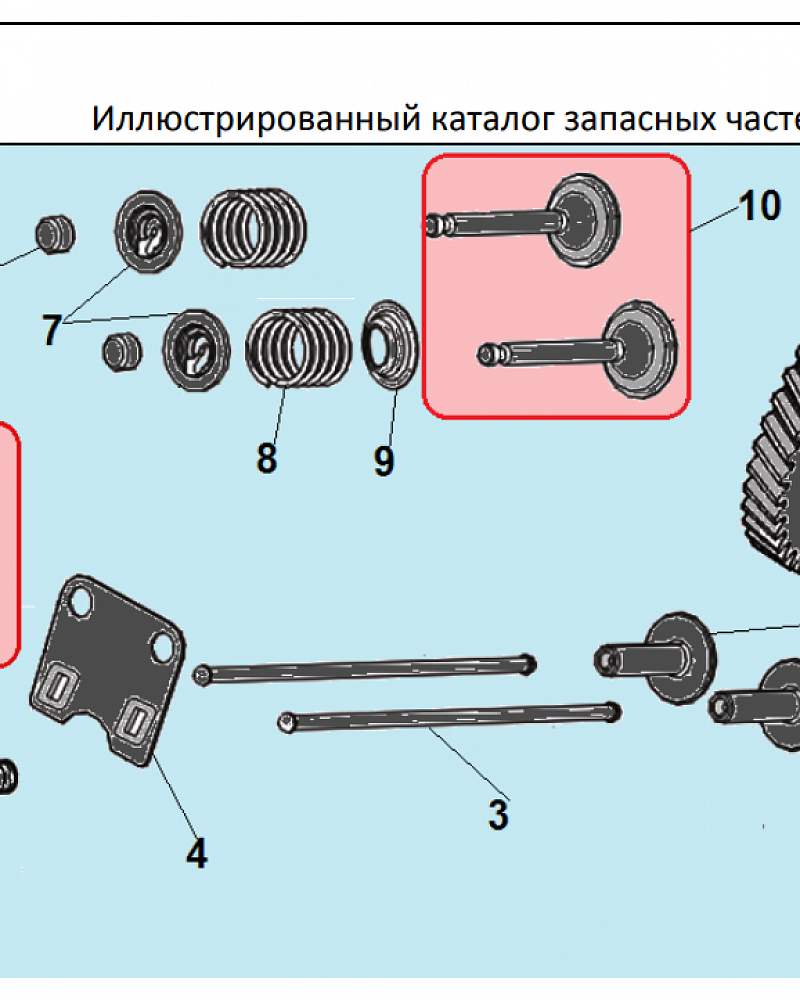10 КЛАПАНА | СНЕГОУБОРЩИК CHAMPION ST662E |Запчасти по России | СПБ