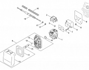 5 КАРБЮРАТОР - ВОЗДУШНЫЙ ФИЛЬТР -  ТРОС ГАЗА МОТОКОСА ECHO SRM-22GES-SB