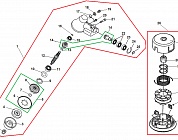 6 ШТАНГА - ВАЛ -РУЧКА - ТРОС  ГАЗА МОТОКОСА ECHO SRM-335TES