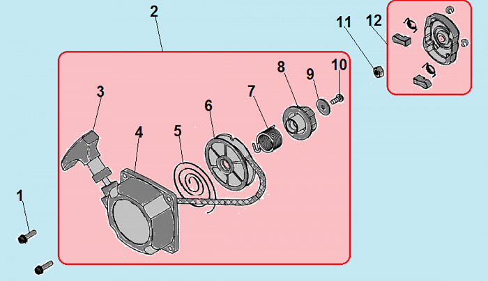 3 СТАРТЕР ВОЗДУХОДУВКА CHAMPION GBR376 до 2021 года | Ремонт | Запчасти | в СПБ