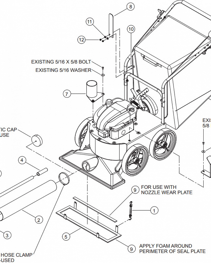 7 SERVICE PARTS & ACCESSORIES Пылесосы на колесах BEAR CAT ECHO WV190S
