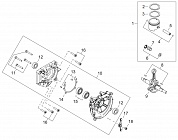 2 ПОРШЕНЬ  - КАРТЕР - КОЛЕНВАЛ - САЛЬНИК - ПРОКЛАДКИ ВОЗДУХОДУВКА ECHO PB-770