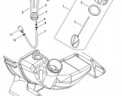 6 БЕНЗОБАК - ФИЛЬТР - ПРОБКА ВОЗДУХОДУВКА ECHO PB-2520