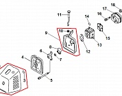 5 КАРБЮРАТОР - ВОЗДУШНЫЙ ФИЛЬТР МОТОКОСА ECHO SRM-4605