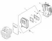 8 ГЛУШИТЕЛЬ МОТОКОСА ECHO SRM-4510