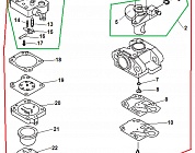10 ДЕТАЛИ КАРБЮРАТОРА МОТОКОСА ECHO SRM-22GES