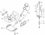 4 БЕНЗОБАК - ФИЛЬТР - ПРОБКА МОТОКОСА ECHO SRM-350ES