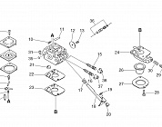 7 ДЕТАЛИ КАРБЮРАТОРА Садовые ножницы ECHO HCR-1500