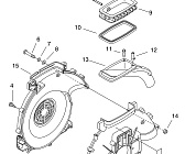 4 КОРПУС ОПРЫСКИВАТЕЛЬ ECHO DM-6110