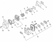 3 КАРБЮРАТОР - ГЛУШИТЕЛЬ - ВОЗДУШНЫЙ ФИЛЬТР ВОЗДУХОДУВКА ECHO ES-2100