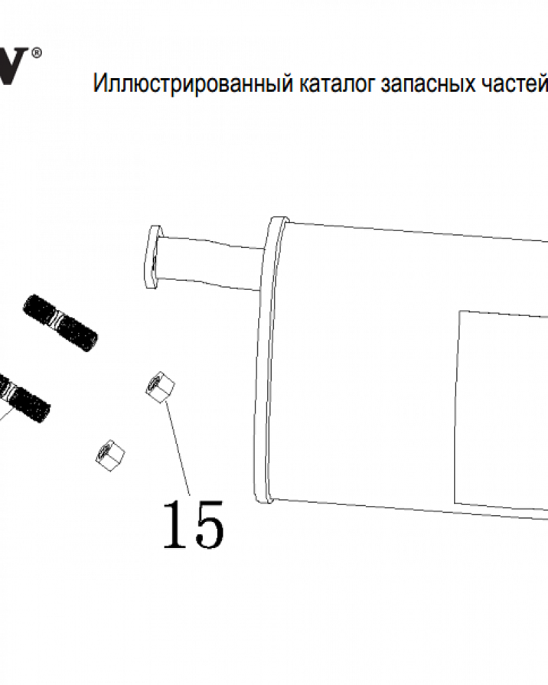 12 | Глушитель | Запчасти для генератора чемпион | GG3200  | Сервис - Магазин  |