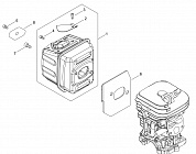 6 ГЛУШИТЕЛЬ БЕНЗОПИЛА ECHO CS-4510ES
