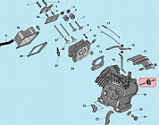 2 ЦИЛИНДР - КАРТЕР  - САЛЬНИК ГЕНЕРАТОР CHAMPION IGG1200