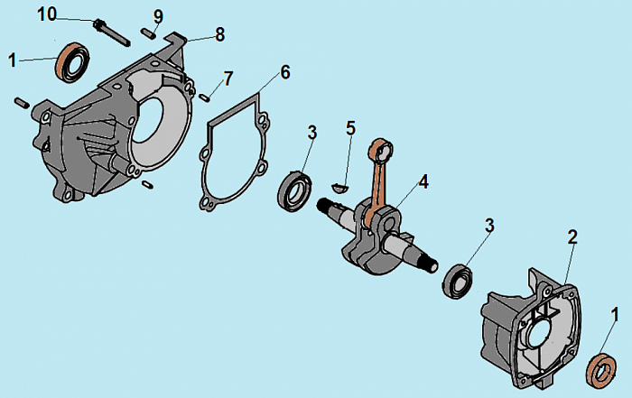 2 КОЛЕНВАЛ ТРИММЕР CHAMPION Т256-2  | ремонт | в СПБ