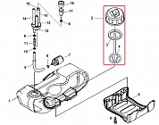 7 БЕНЗОБАК - ФИЛЬТР - ПРОБКА МОТОКОСА ECHO SRM-420ES