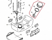 4 БЕНЗОБАК - ФИЛЬТР - ПРОБКА МОТОКОСА ECHO SRM-335TES