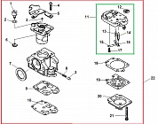 8 ДЕТАЛИ КАРБЮРАТОРА МОТОКОСА ECHO SRM-335TES