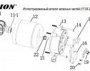 1  | Статор - Ротор - Блок AVR | Запчасти для генератора чемпион | GGG7001EW  | Поставка по России  |
