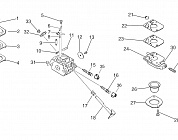 7 ДЕТАЛИ КАРБЮРАТОРА ВОЗДУХОДУВКА ECHO ES-2100