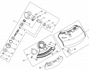 10 РЕДУКТОР - ДИСК - ШЕСТЕРНИ МОТОКОСА ECHO SRM-22GES-SB